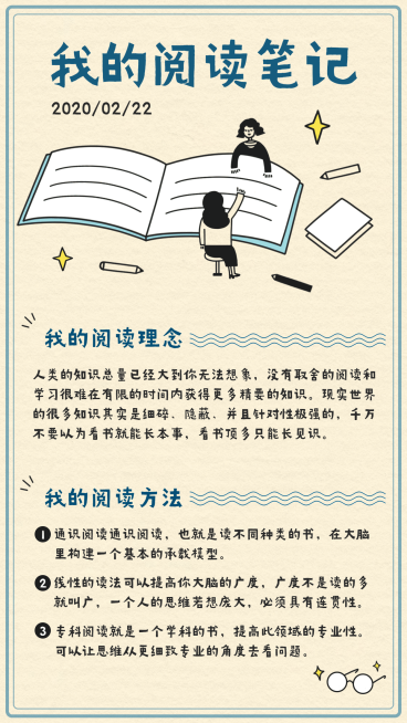 社群打卡阅读笔记日记学习手帐预览效果