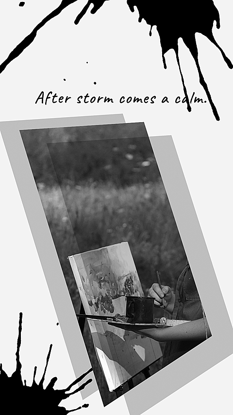 Black Ink Style Text Quotes Instagram Story