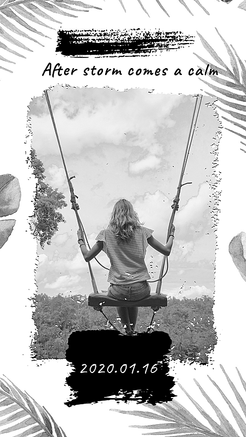Black White English Illstration Art Simple Fashion Style Poster Instagram Story