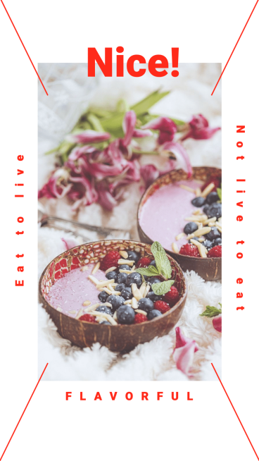 Sharing Life Delicious Food Promotion Simple Fashion Style Instagram Story预览效果