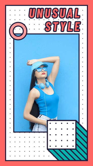 Fashion Cute Rectangle Element Woman Personal Show Instagram Story预览效果