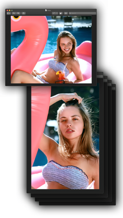 Creative Interface Simulation Swimsuit Woman Summer Record Instagram Story
