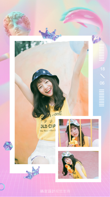 生活自拍蒸汽波少女心预览效果