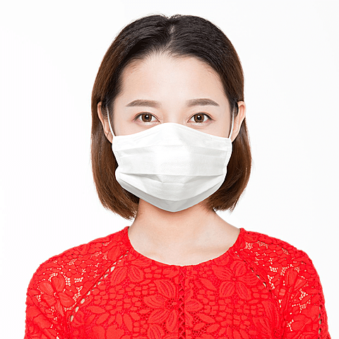 戴口罩微信头像方形海报