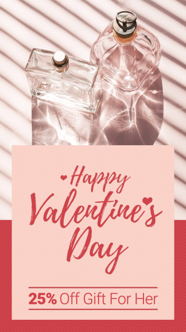 Fashion Valentine's Day Perfume Promo Instagram Story预览效果