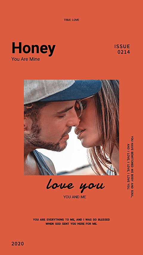 Couple Photo Valentine's Day Festival Promotion Simple Art Style Instagram Story