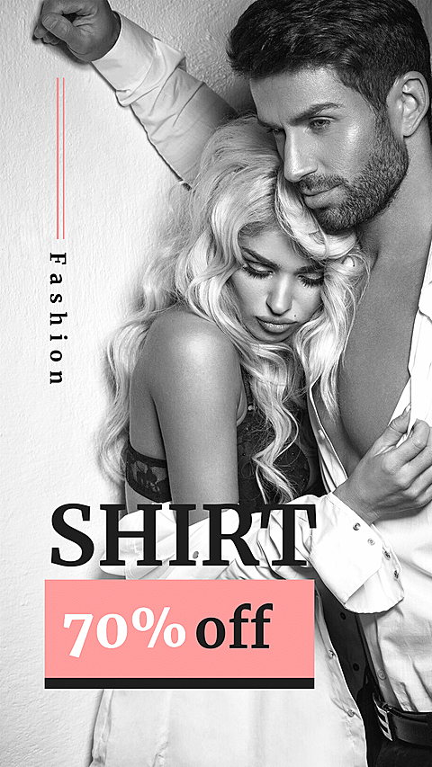 Clothing Promtotion Price Big Discount Fashion Simple Style Ecommerce Story