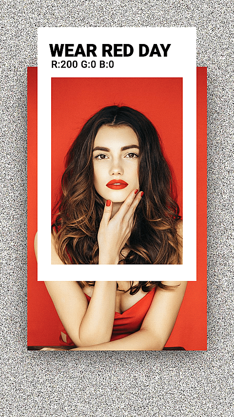 Woman Photo Frame Picture Simple Art Fashion Style Polaroid simulation Instagram Highlight