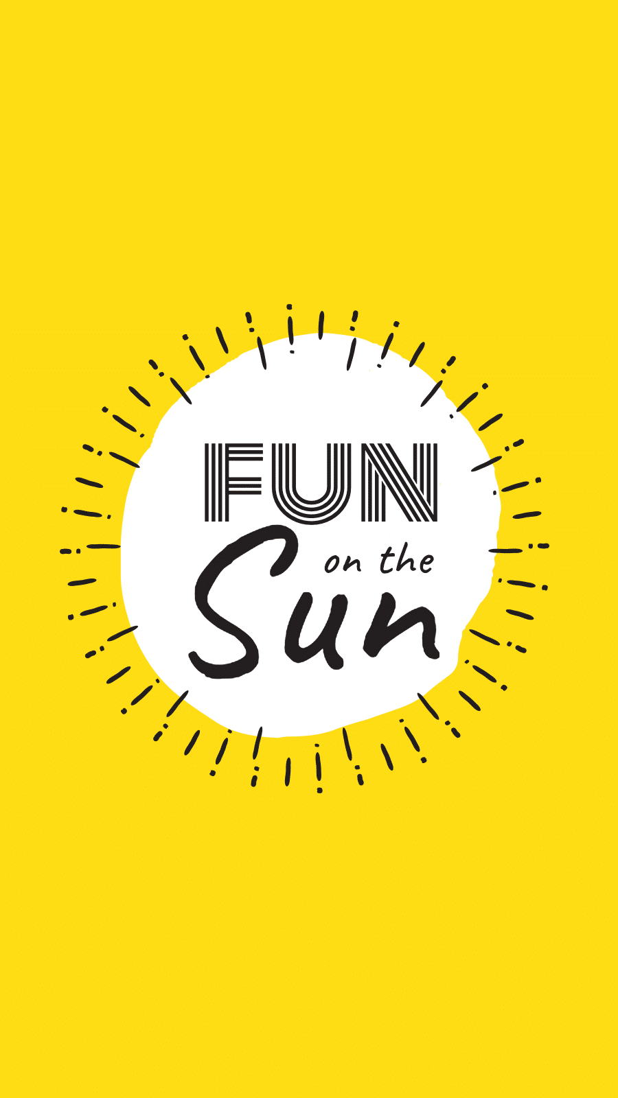  Yellow Background Fun Sun Cartoon Simple Style Instagram Highlight