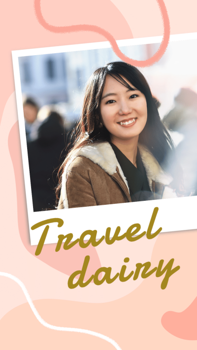 Woman Travel Life Sharing Photo Simple Fashion Art Style Instagram Story