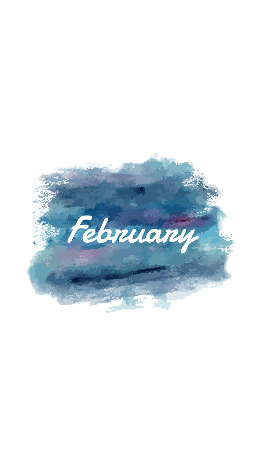Month February Picture Simple Hand-painted Fashion Style Instagram Highlight