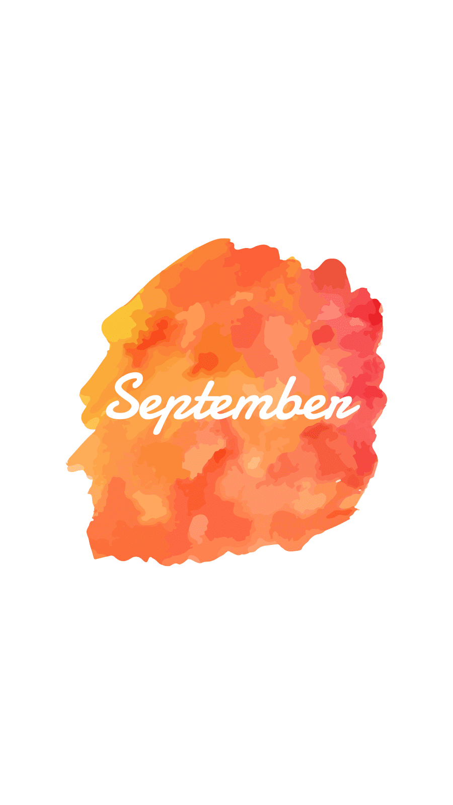 White Background Orange Red Watercolor Text Class Simple Fashion Style Instagram Highlight