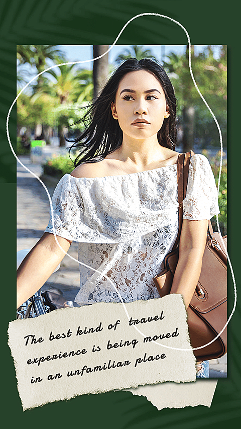 Personal Female Photo Art Simple Fashion Style Poster Instagram Story