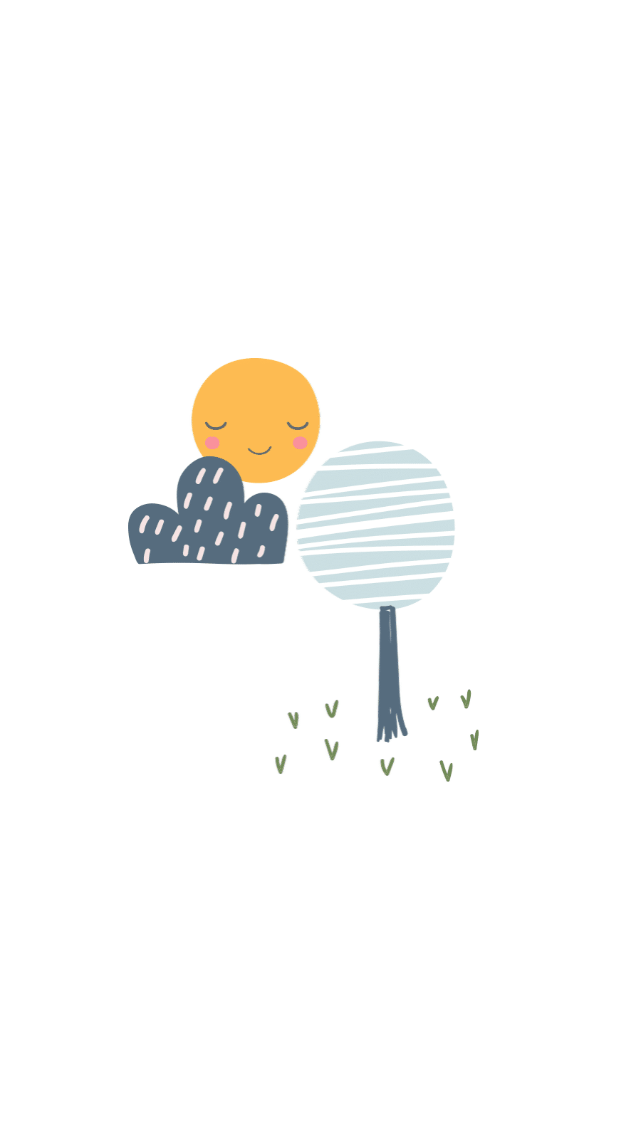 Simple Fresh Hand Painted Sun Scene Instagram Highlight