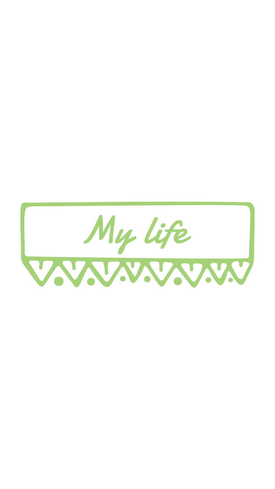Simple Hand Painted Rectangle Frame Text Instagram Highlight