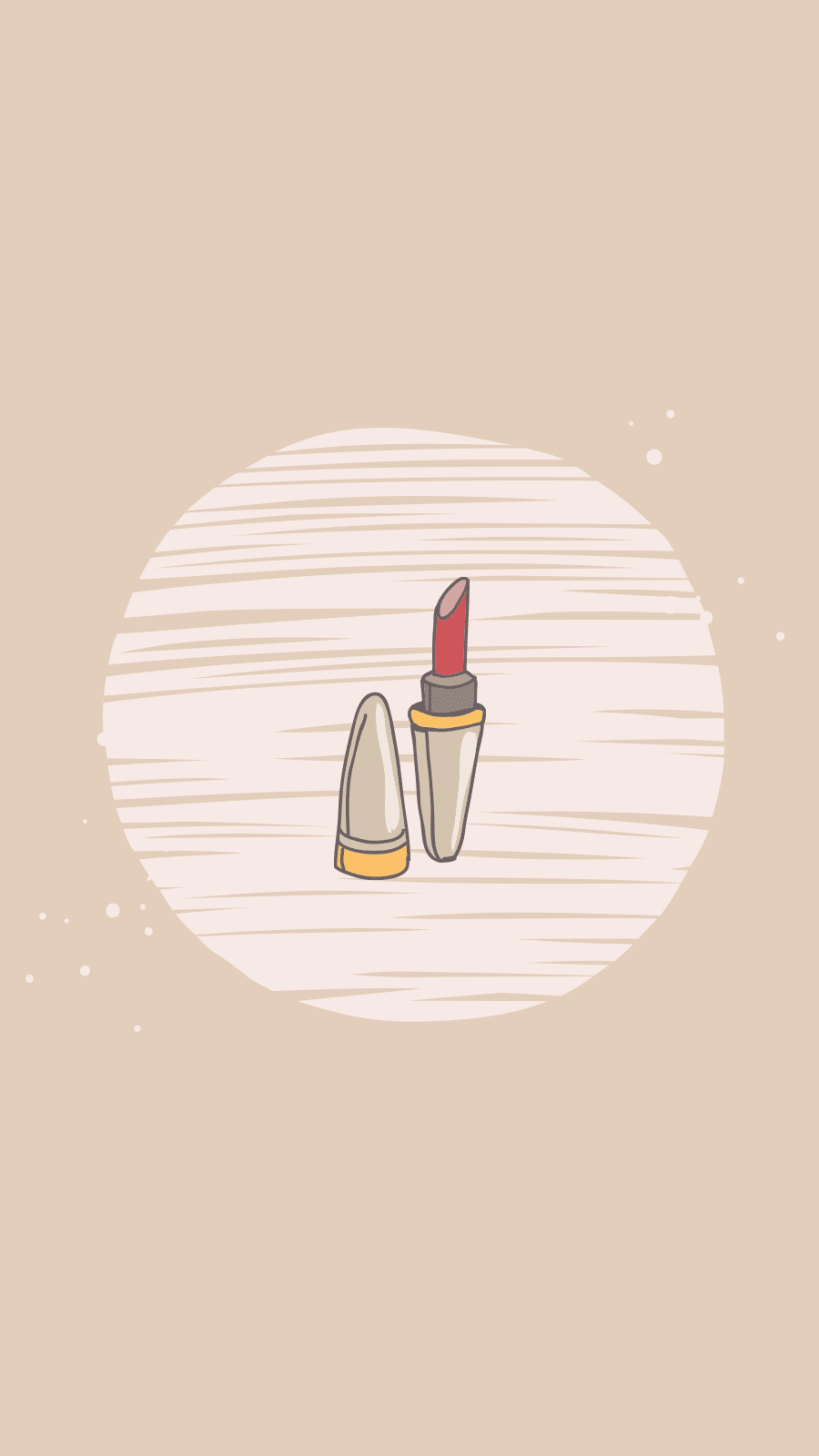 Simple Cartoon Makeup Lipsticks Instagram Highlight