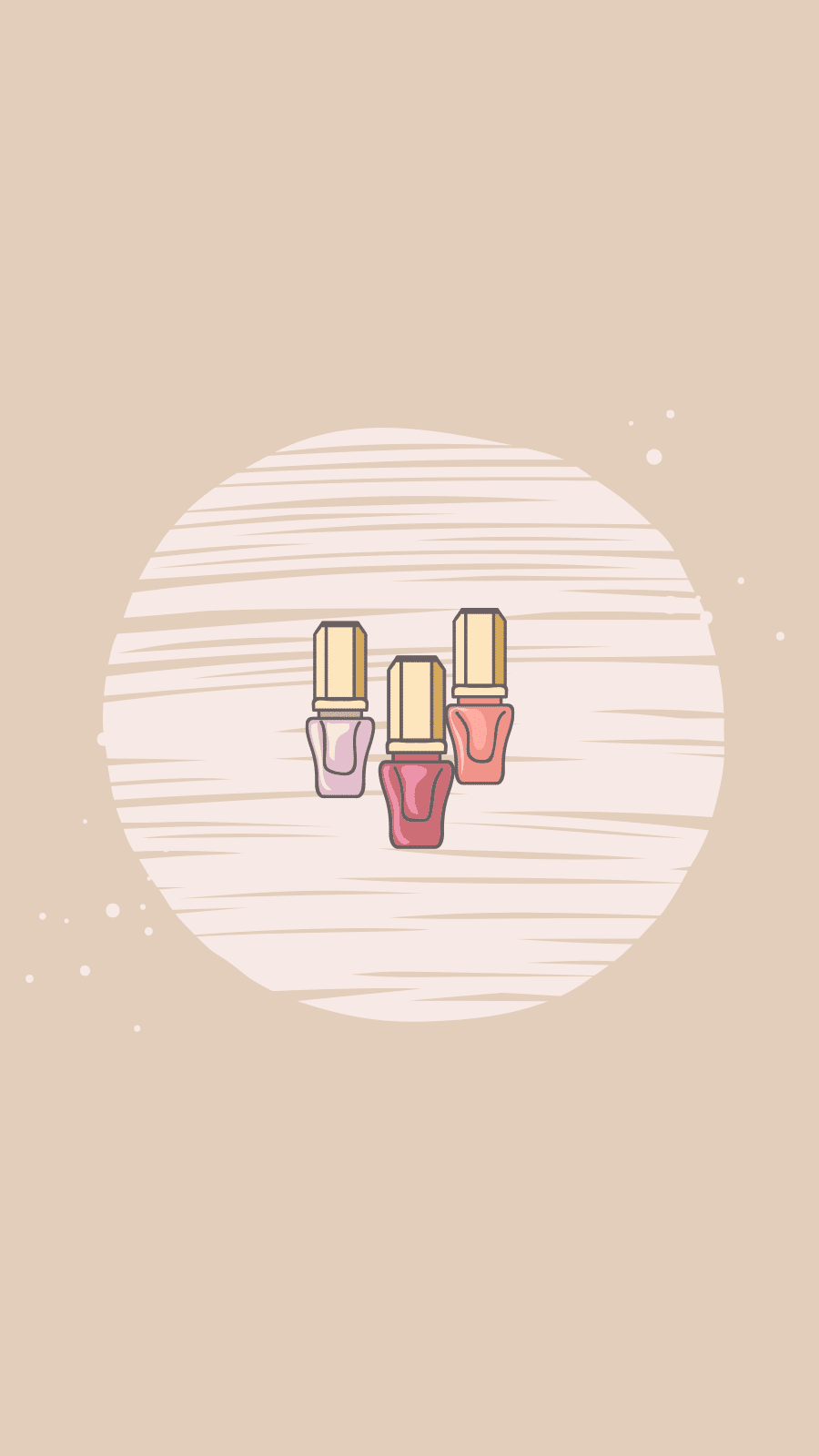 Simple Hand Painted Makeup Nail Polish  Instagram Highlight