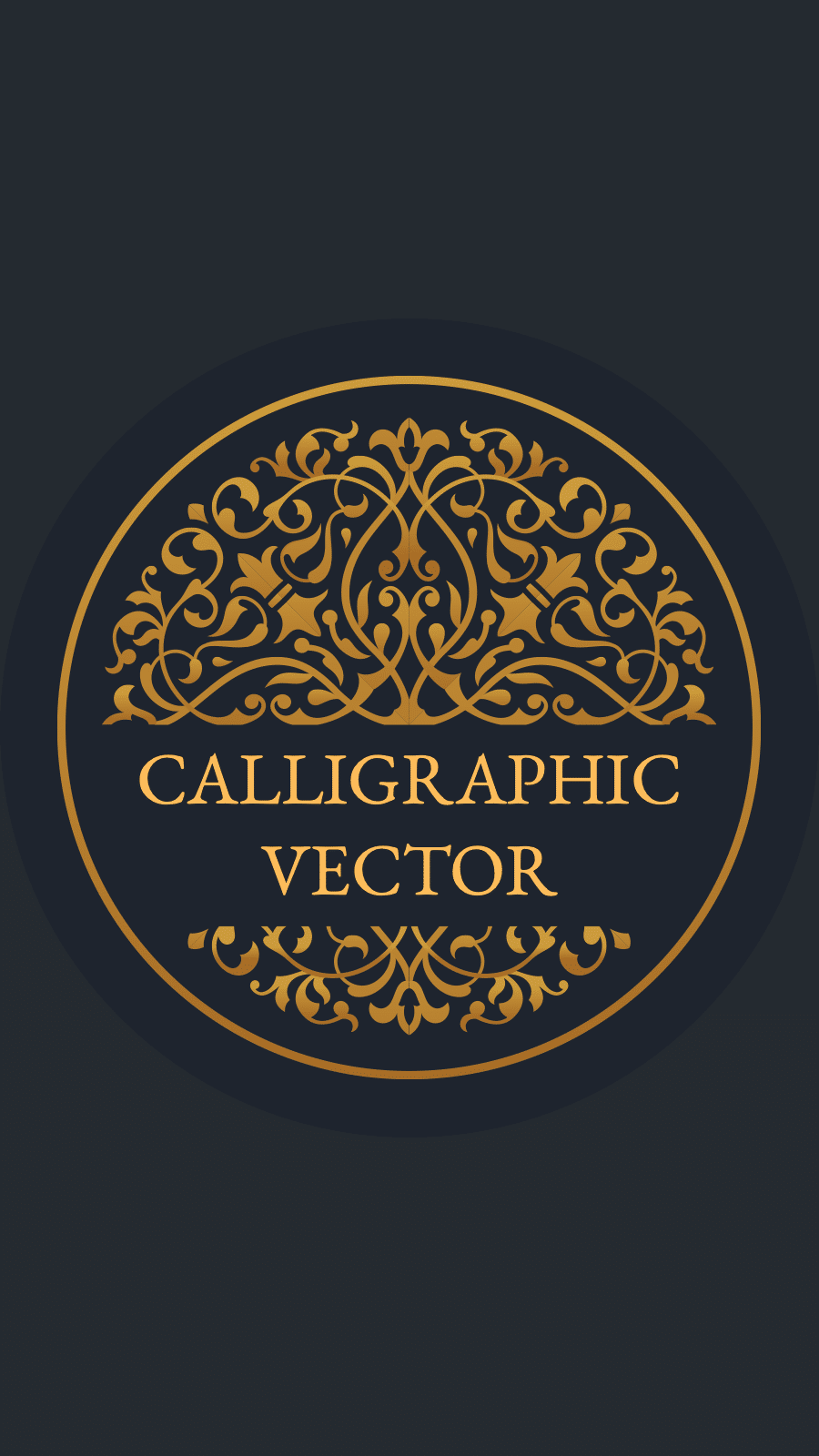 Black Background Gold Leaves Frame Text Class Simple Retro Style Instagram Highlight