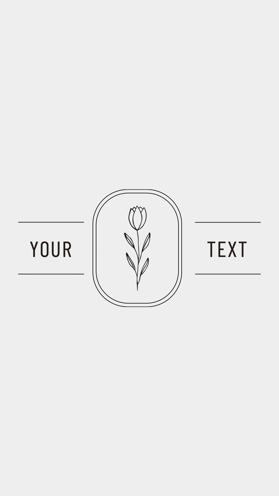 White Background Flower Text Fashion Simple Style Instagram Highlight