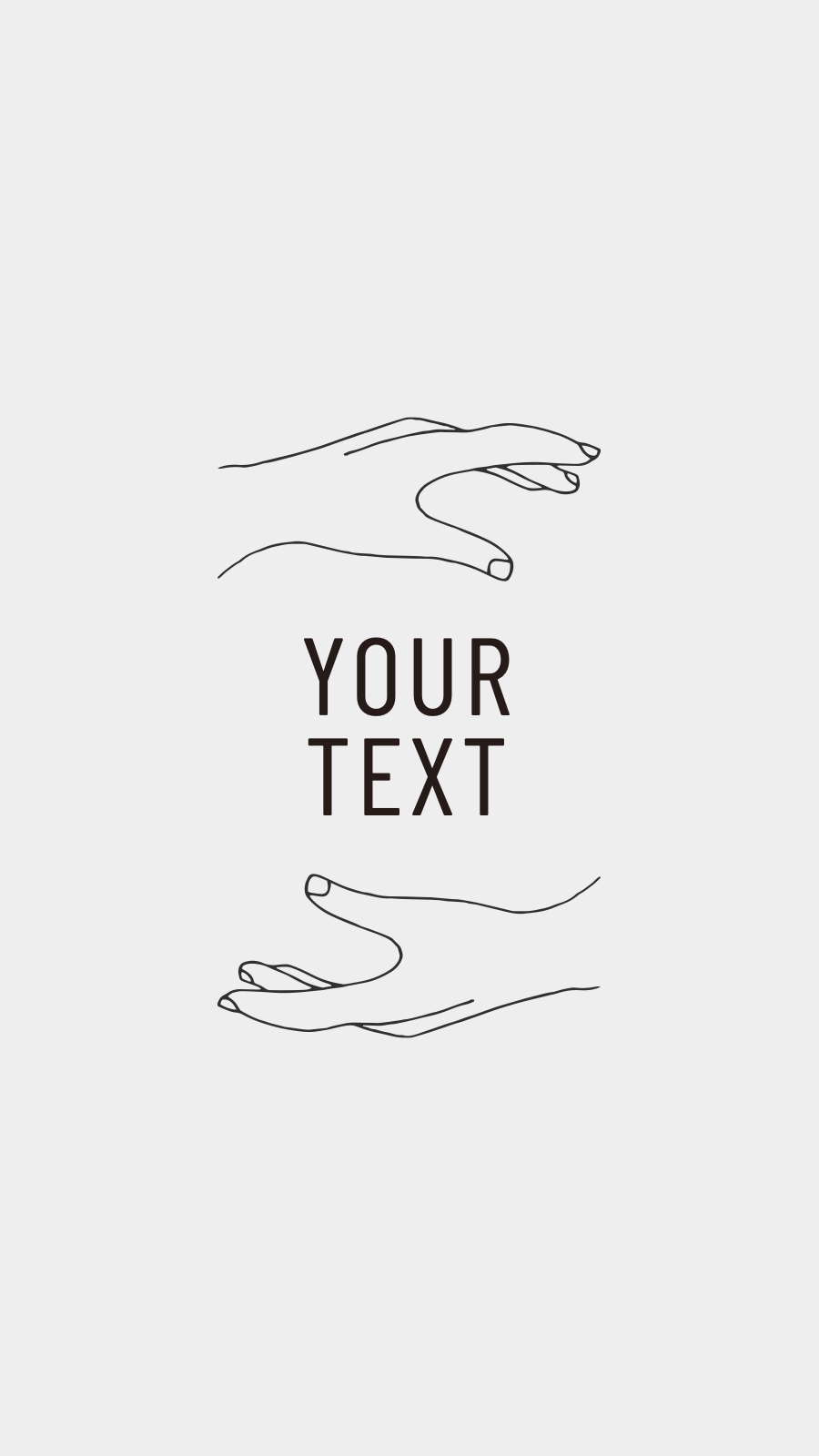 White Background Hands Text Fashion Simple Style Instagram Highlight