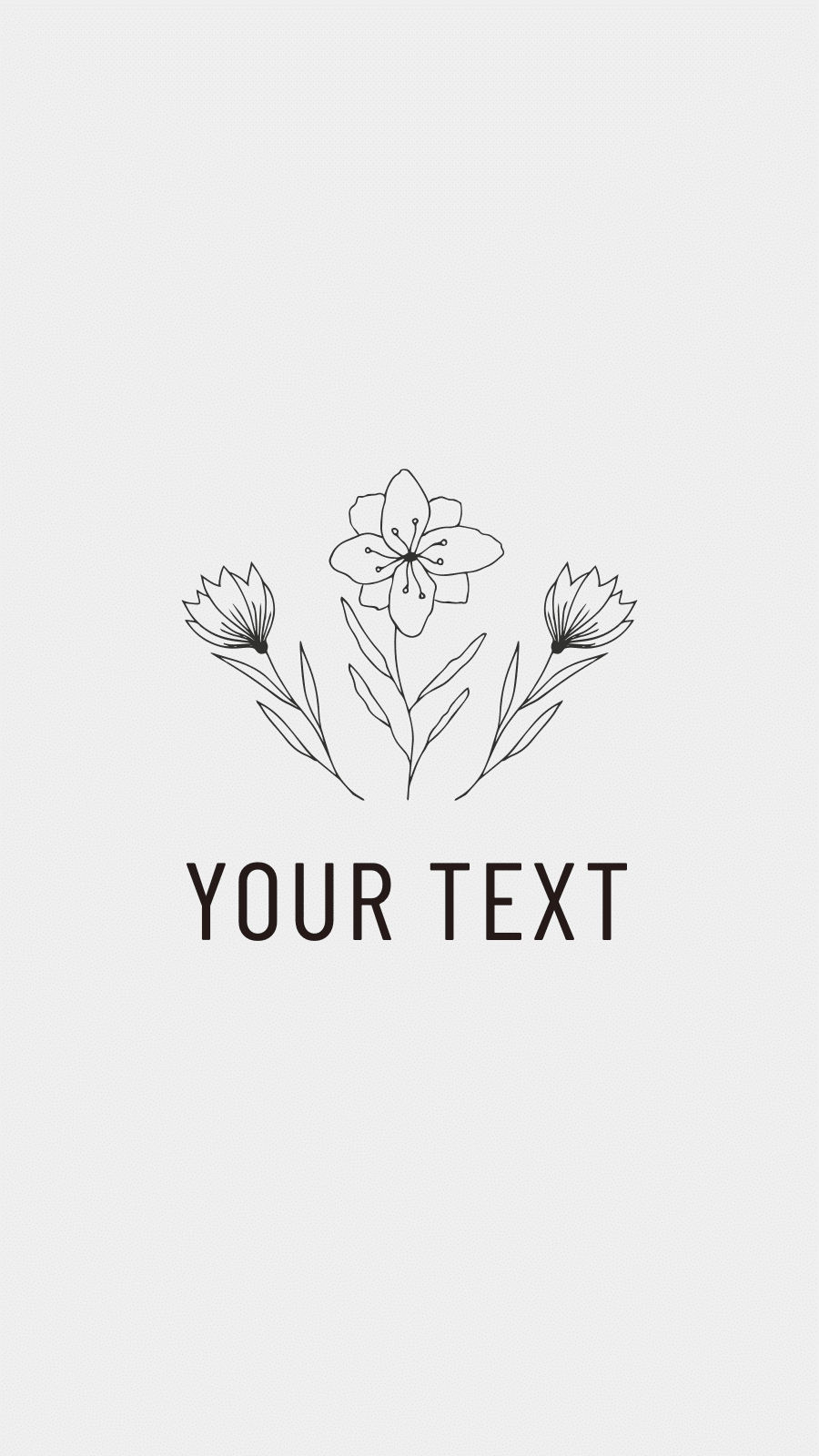 White Background Flowers Text Fashion Simple Style Instagram Highlight