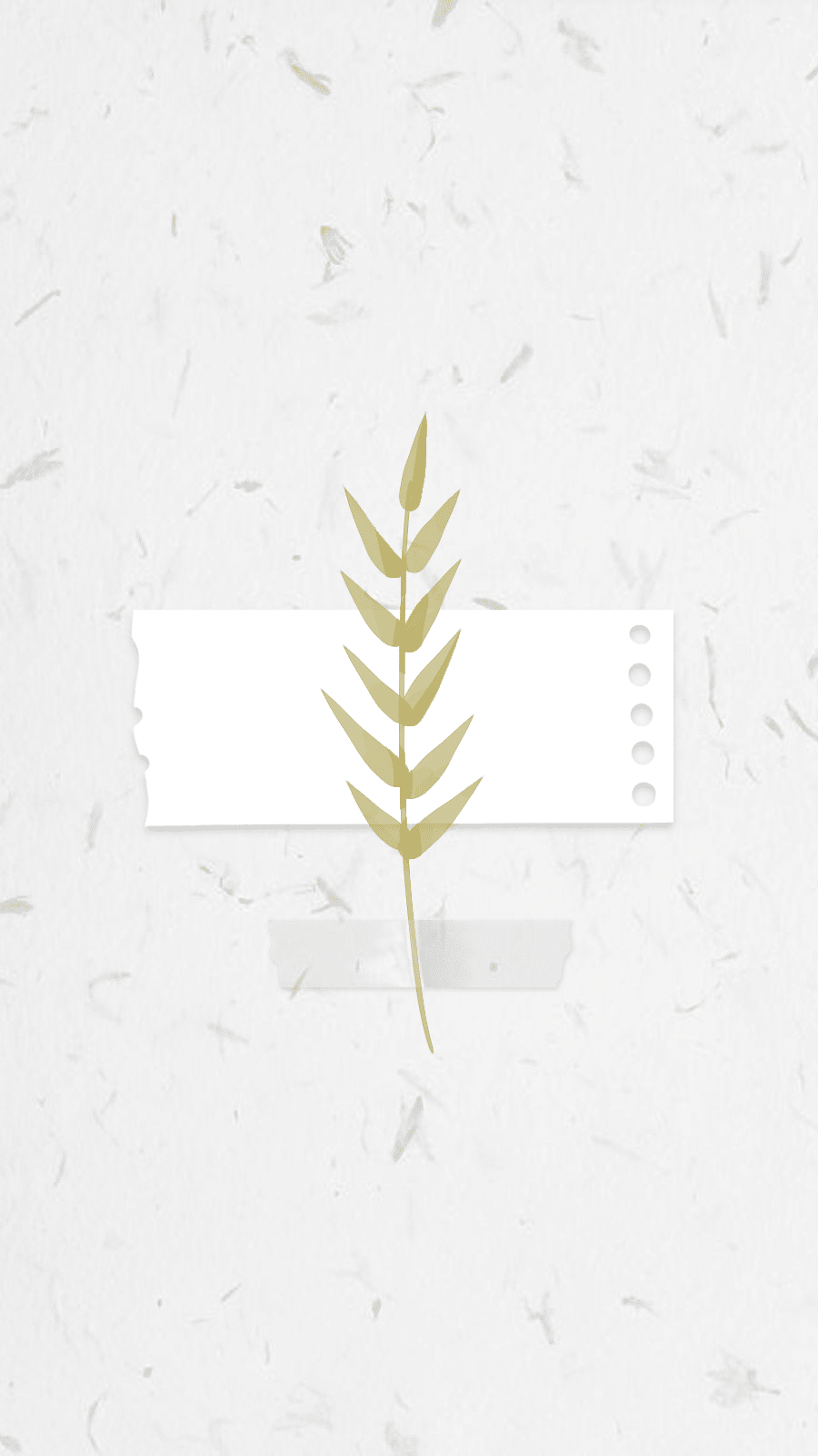 Simple White Background Tape Element Leaf Instagram Highlight