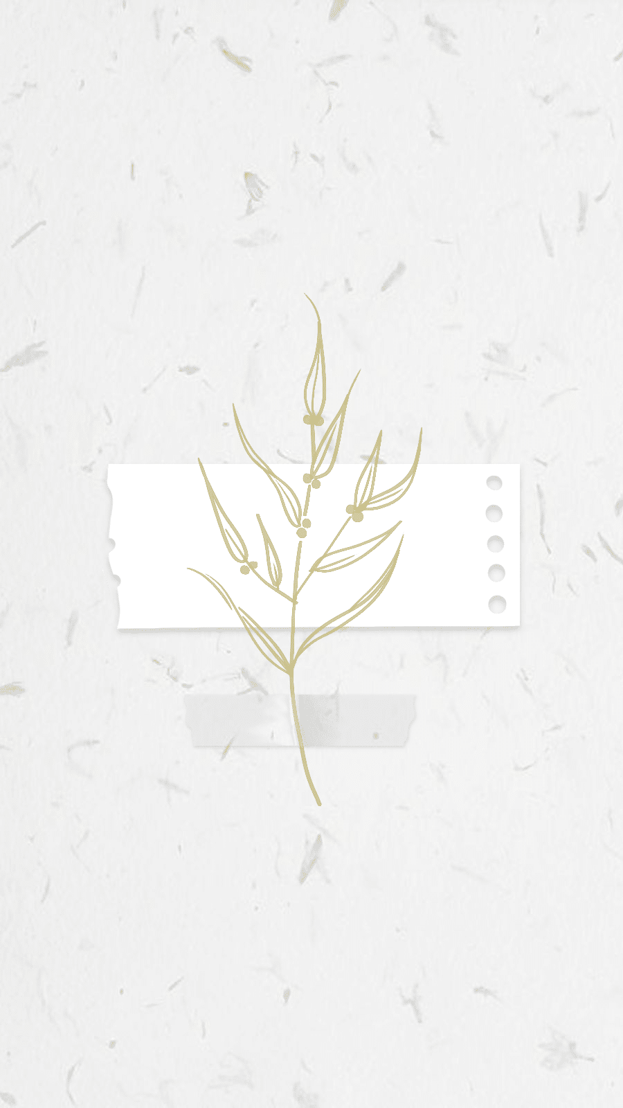Simple LIterary Tape Element Hand Painted Leaf Instagram Highlight
