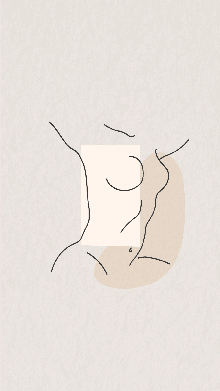 Feminine Body Art Drawing Line Illustration Instagram Highlight