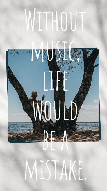 Literary Music Man Quotes Instagram Story预览效果