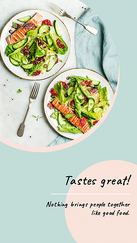 Delicious Food Promotion Vegetable Salad Fashion Simple Cool Style Instagram Story