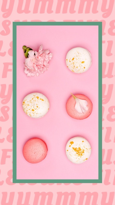 Pink Macaroons Product Display Ecommerce Story
