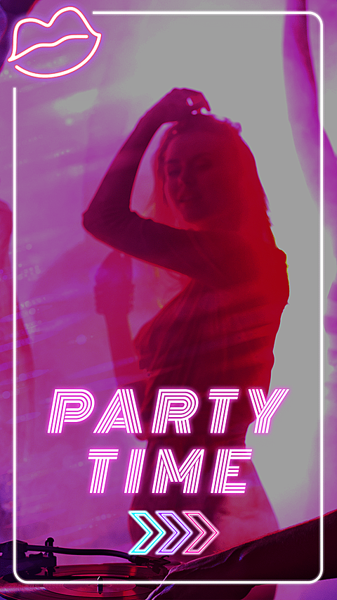 Simple Fashion Club Party Display Instagram Story