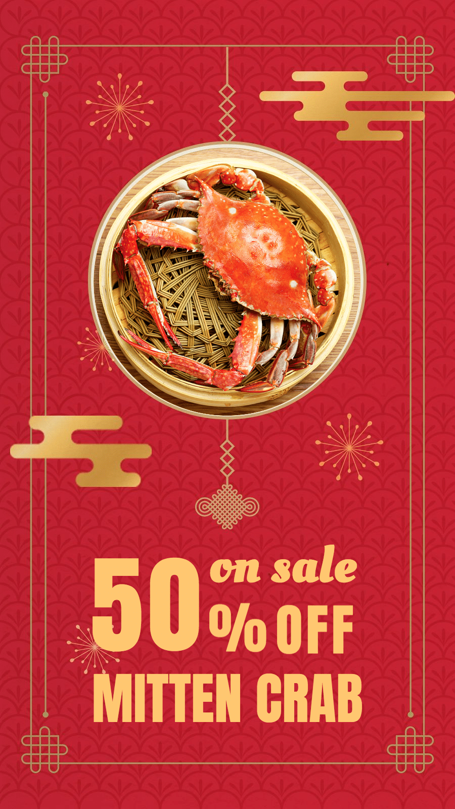 Creative Chinese Food Discount Promo Instagram Story预览效果