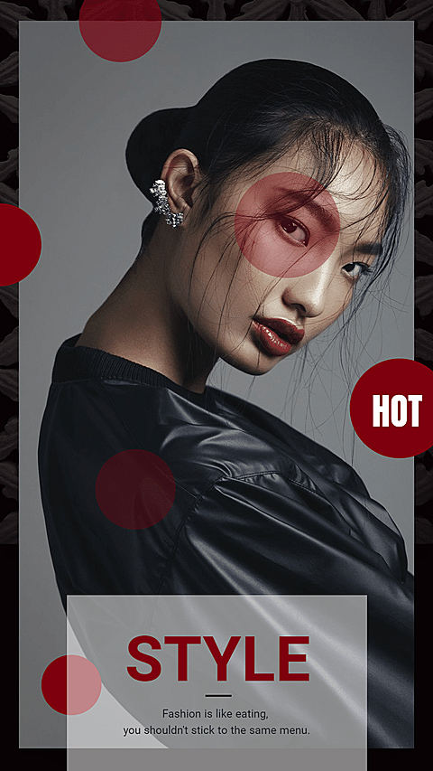 Fashion Style Women's Wear Display Introduction Instagram Story