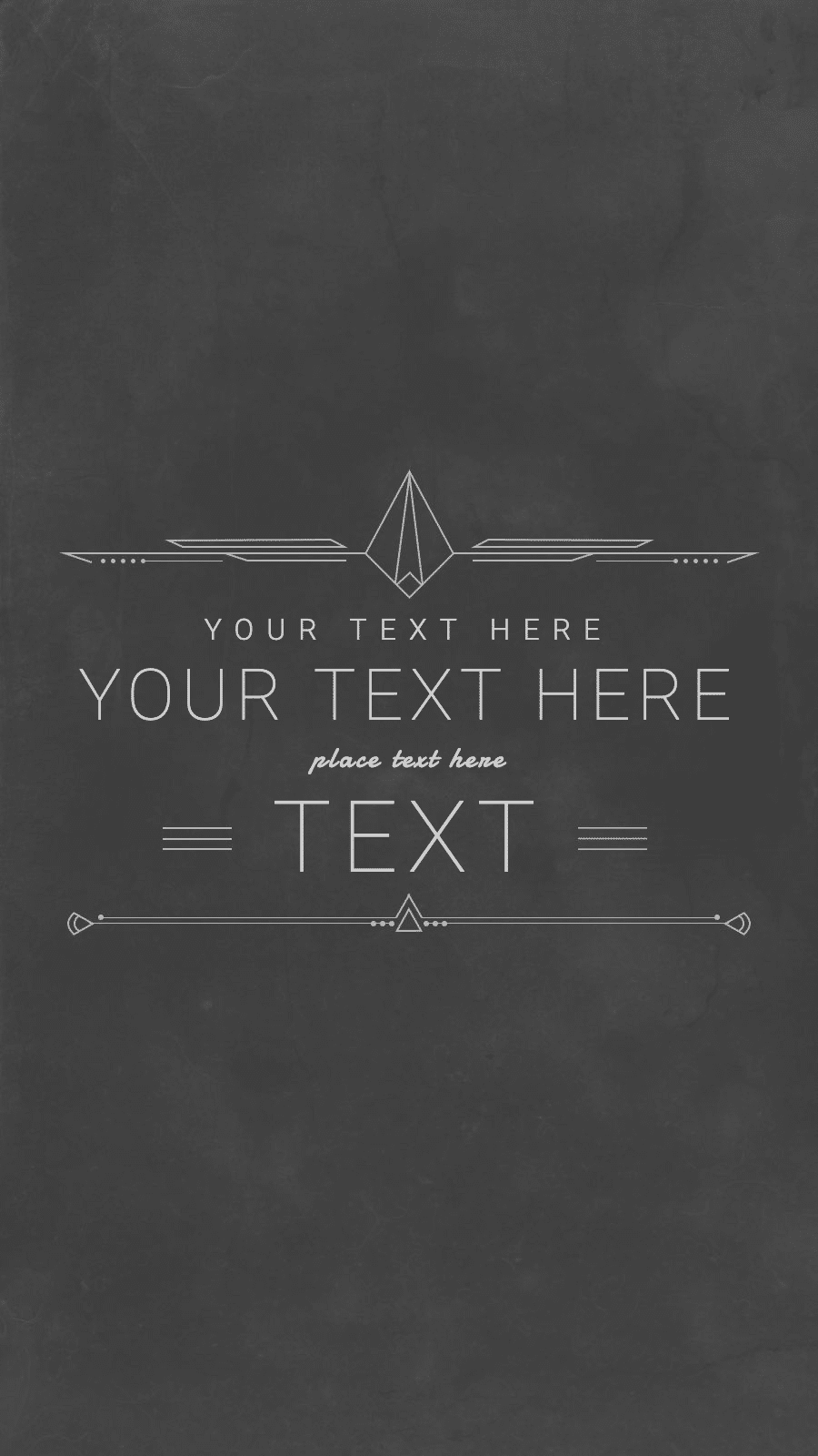 Retro Style BlackBroad Background White Line Element Instagram Highlight