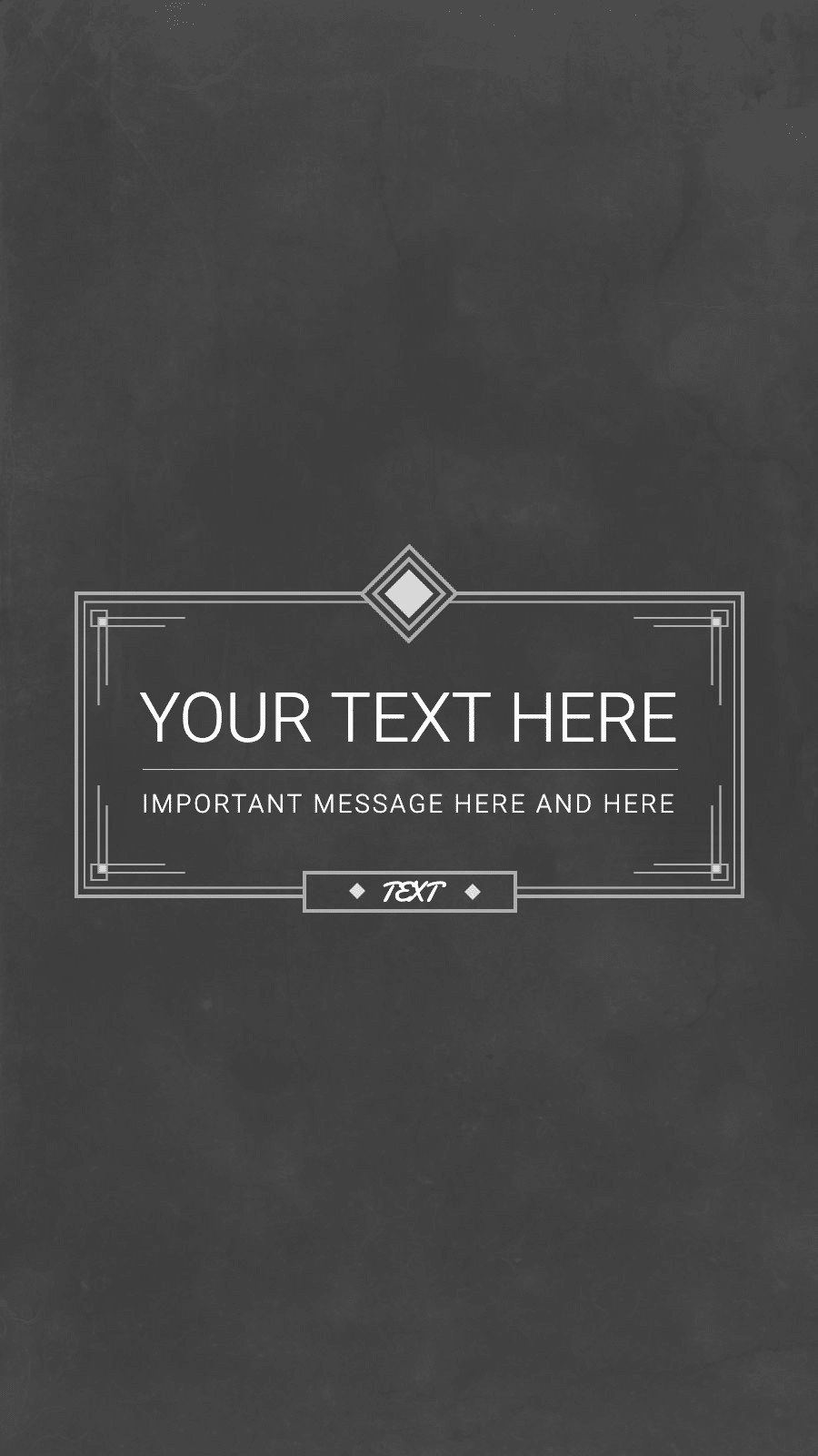 Black Background Technology Shine Frame Text Simple Style Instagram Highlight