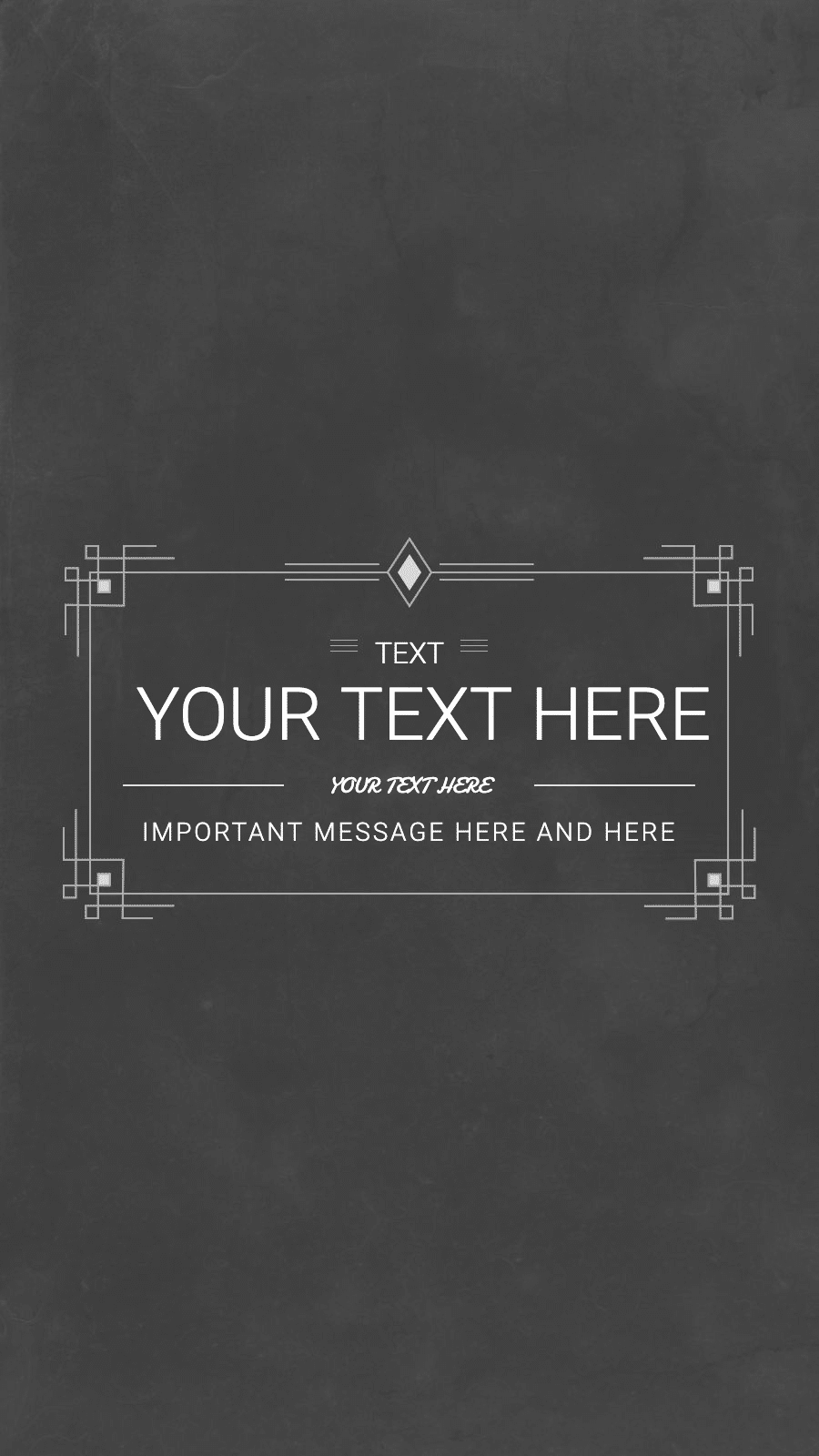 Black Background Rectangle Frame Text Technology Simple Style Instagram Highlight
