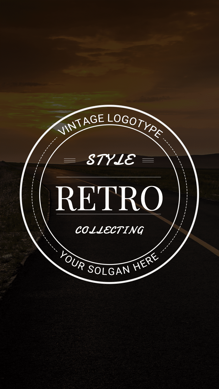 Road Background Text Retro Simple Fresh Style Instagram Highlight