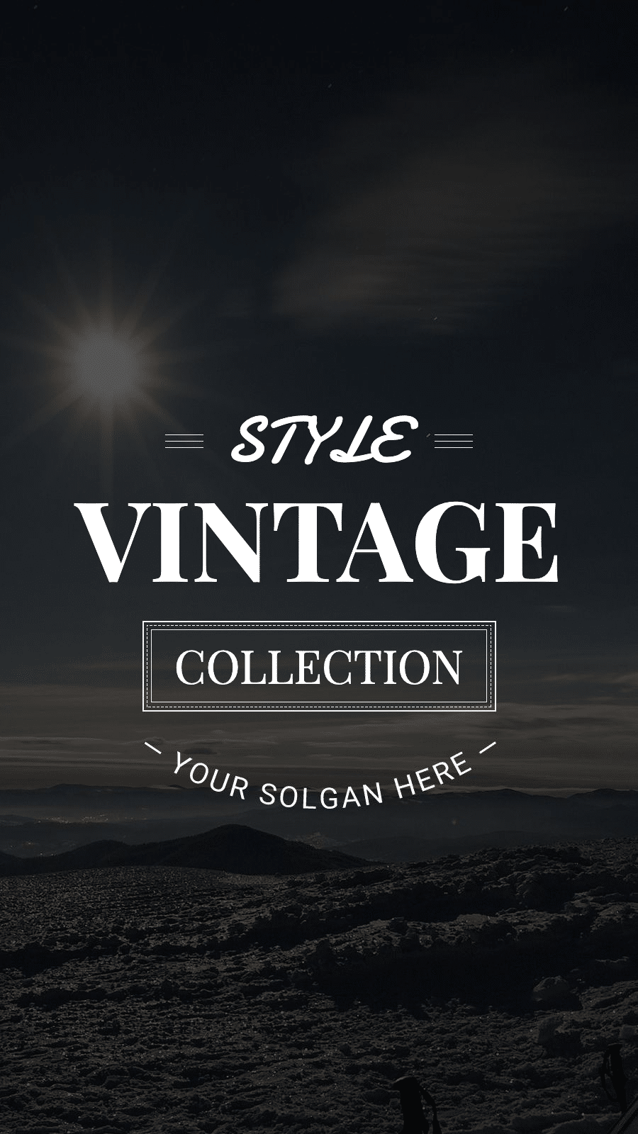 Black Real Scene Background Text Class Retro Simple Style Instagram Highlight