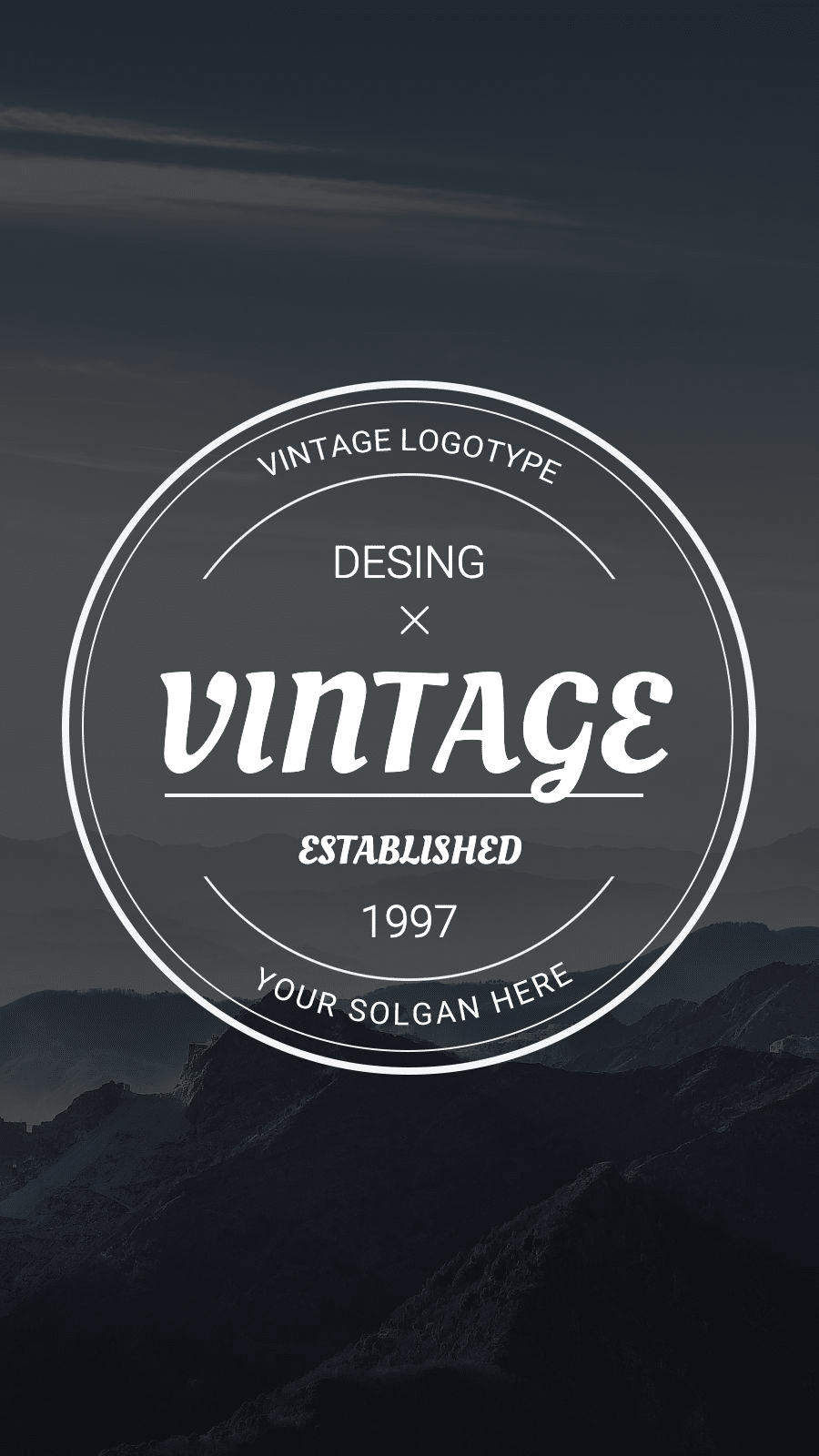 Real Scene Background Circle Frame Simple Text Retro Fashion Style Instagram Highlight