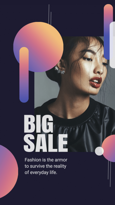 Simple Fashion Women's Clothes New Arrival Sale Instagram Story预览效果