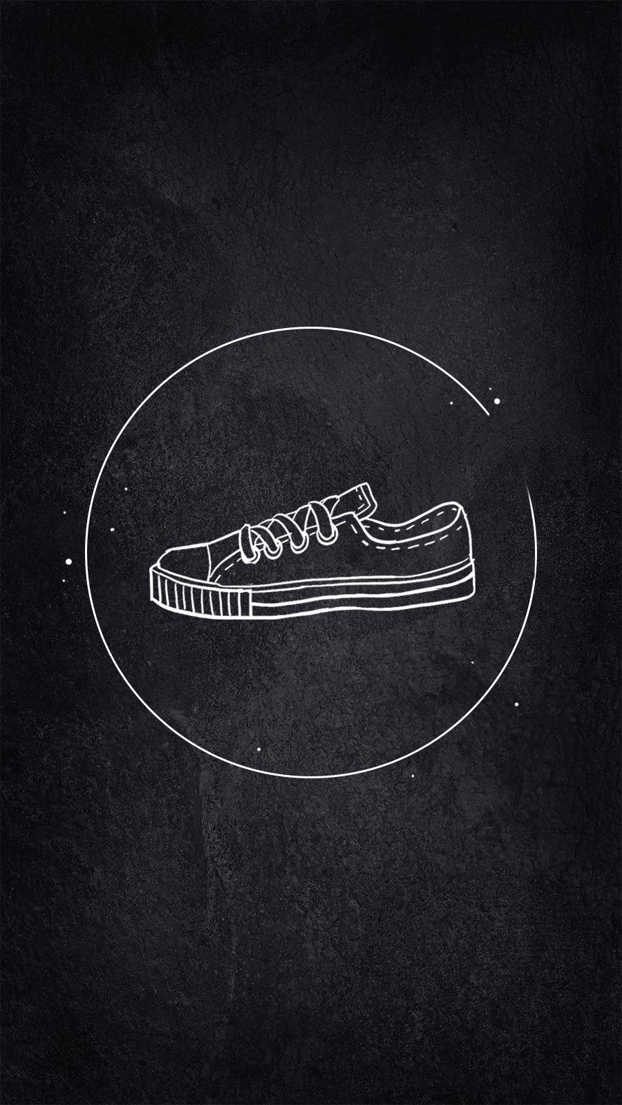 Black Background Clothing Match Casual Shoes Picture Simple Style Instagram Highlight