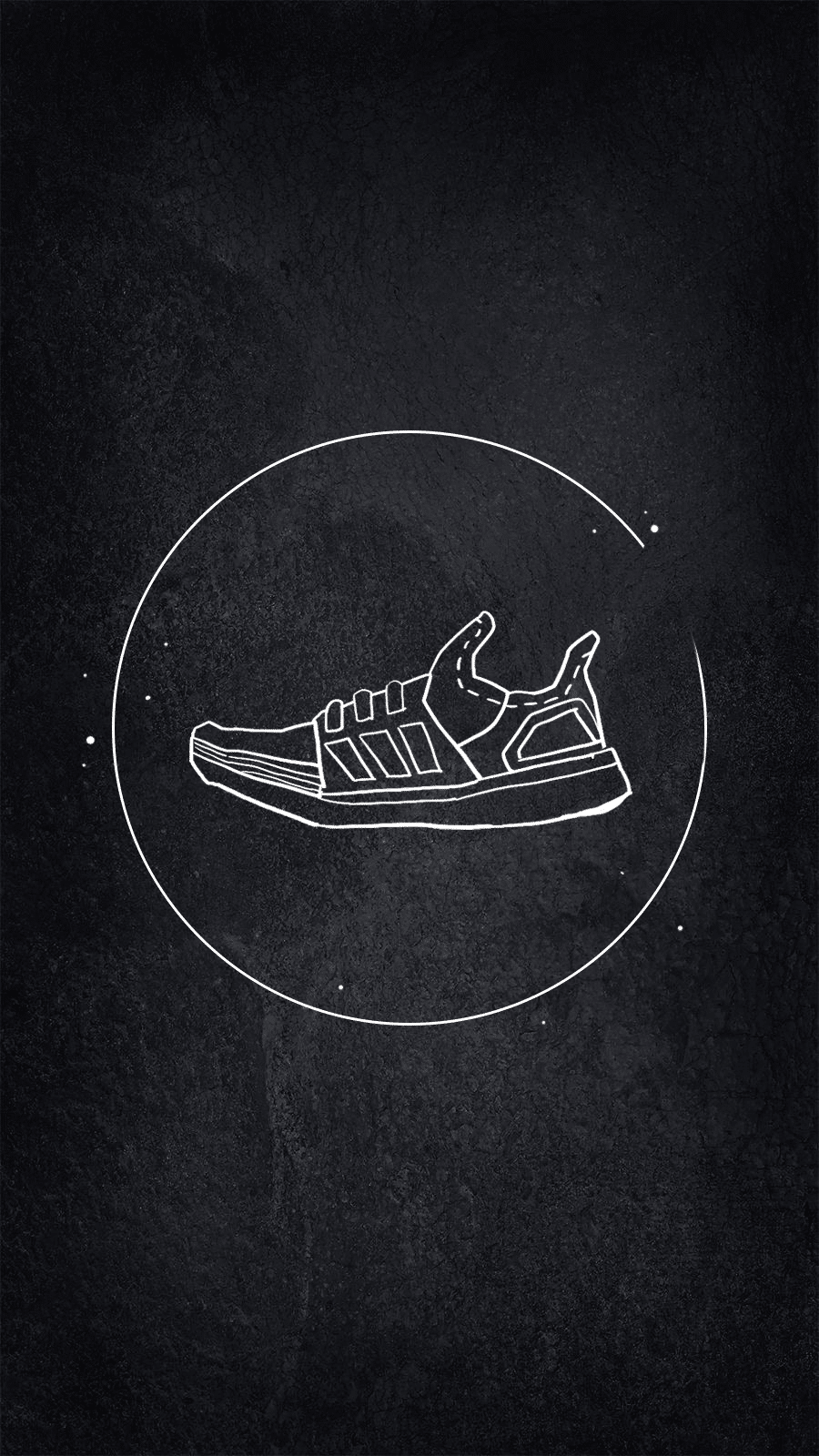 Black Background Clothing Match Sport Shoes Picture Simple Style Instagram Highlight