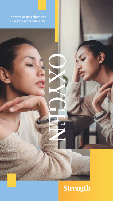 Literary Style Rectangle Element Woman Personal Show Instagram Story预览效果