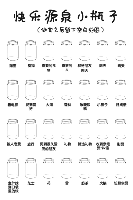 快乐源泉小瓶子涂鸦底图竖版文章配图预览效果