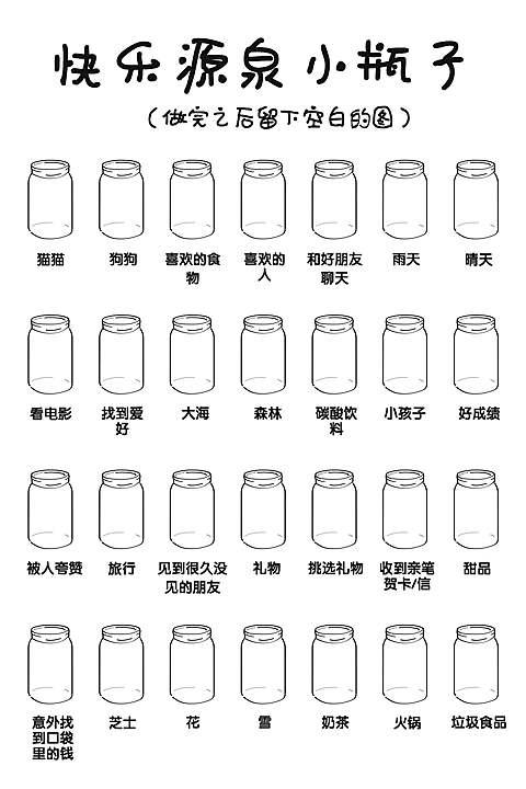 快乐源泉小瓶子涂鸦底图竖版文章配图