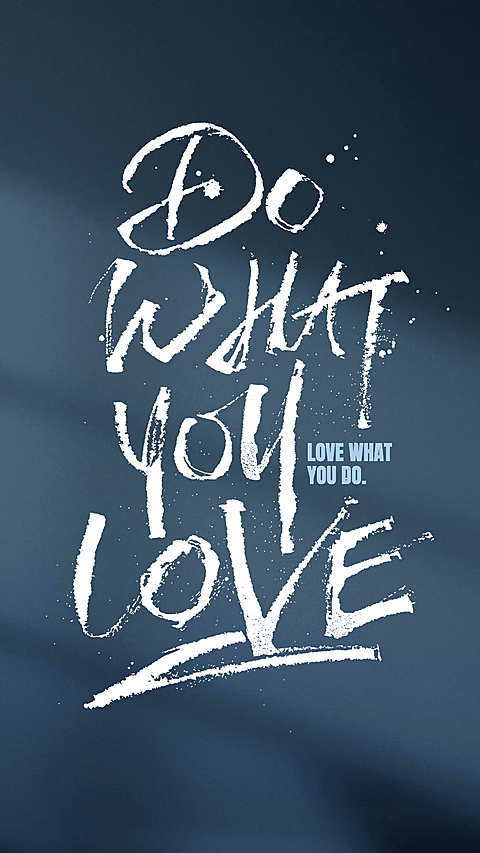 Retro Style Handwritting Text Positive Quotes Instagram Story