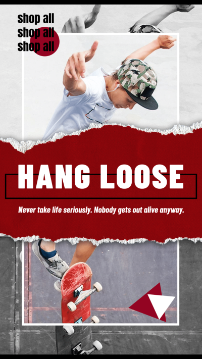 Skateboarding Sports Fashion Promotion Ecommerce Story