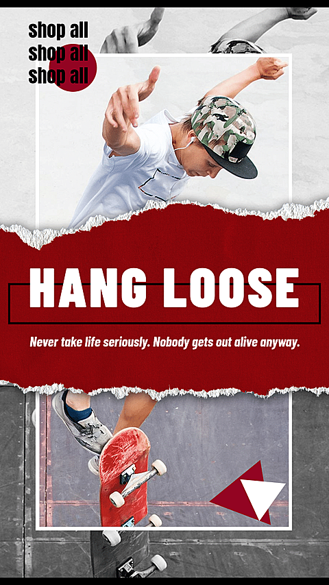 Skateboarding Sports Fashion Promotion Ecommerce Story
