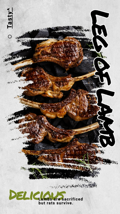 Fahion Lamb Chops Sharing Introduction Instagram Story